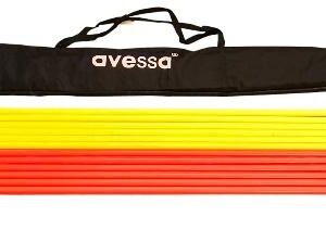 AVESSA SLM-2000 ÇİVİLİ SLALOM ÇUBUK SETİ 12'Lİ 150 CM SARI-TURUNCU