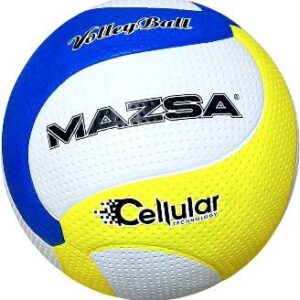 MAZSA CELLULER RUBBER VOLEYBOL TOPU BEYAZ-LACİVERT-SARI