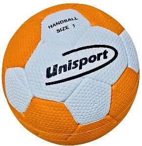 UNISPORT CELLULER RUBBER HENTBOL TOPU 1 NO TURUNCU-BEYAZ