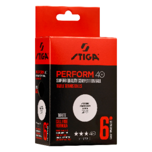 STIGA TABLE TENNIS BALL PERFORM 3 STAR WHITE - PİNPON TOPU 3 YILDIZ BEYAZ 6 LI