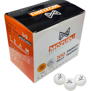 MOZURU MZR100-WHT ITTF ONAYLI BEYAZ PİNPON TOPU 100'LI