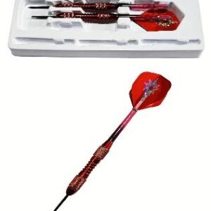 AVESSA ÇELİK DART OKU PROFESYONEL KIRMIZI RENK 3'LÜ 20 GR