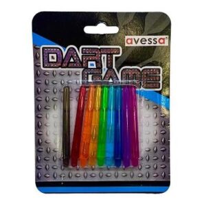 AVESSA RENKLİ DART OKU SHAFTI  PLASTİK 9'LU
